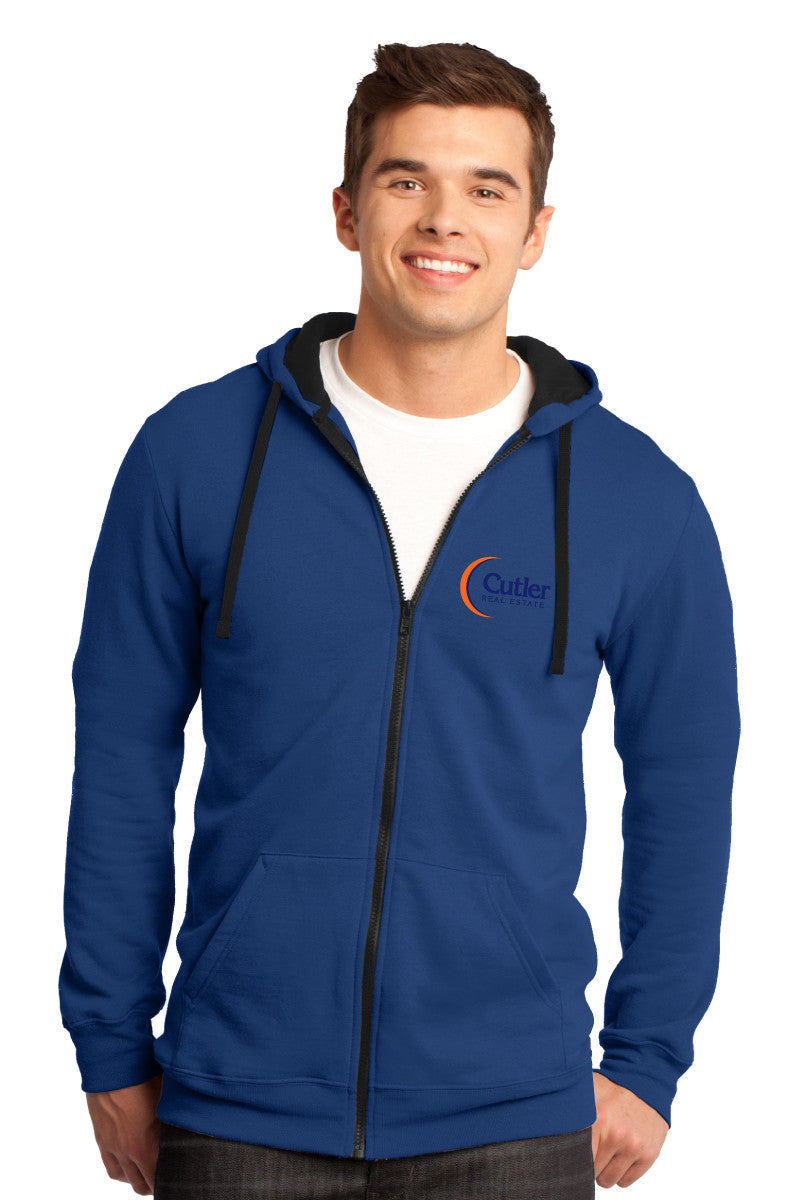 DISTRICT - Mens Concert Fleece Full-Zip Hoodie