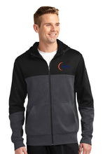 SPORT-TEK - Mens Tech Fleece Colorblock Full-Zip Hooded Jacket